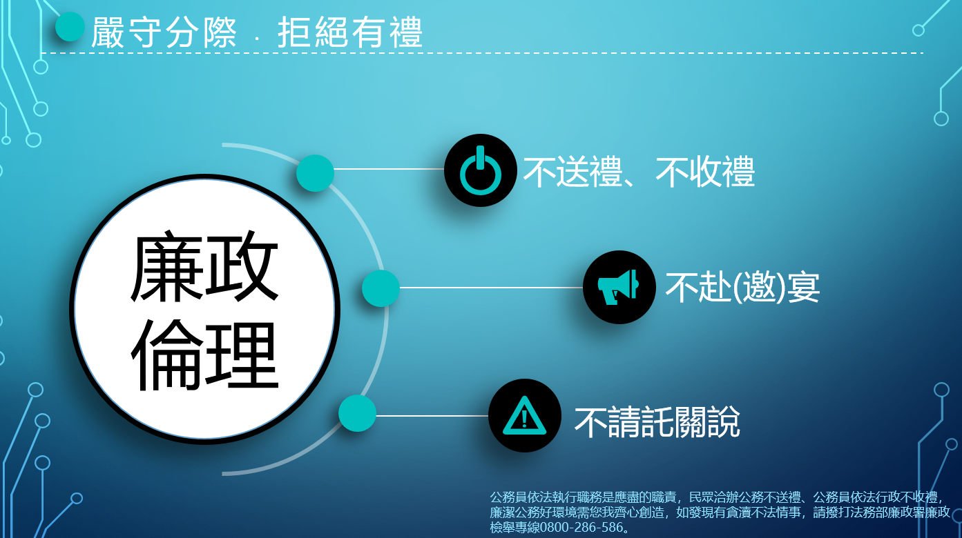 嚴守分際 拒絕有禮